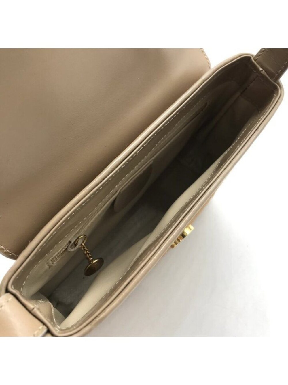 Gucci Vintage Calf Hair Shoulder Bag Beige G Logo - Picture 9 of 10